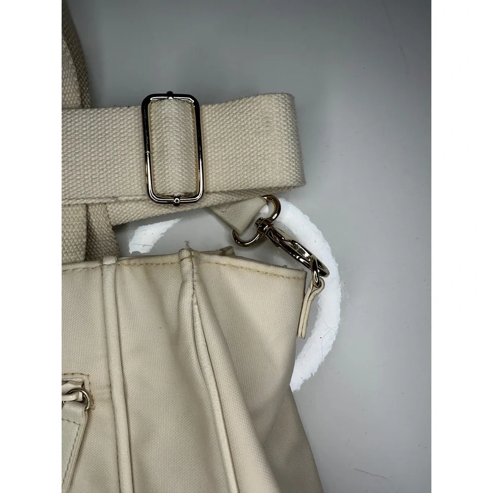Beis north to south tote beige 15 x 13 stained read description‎